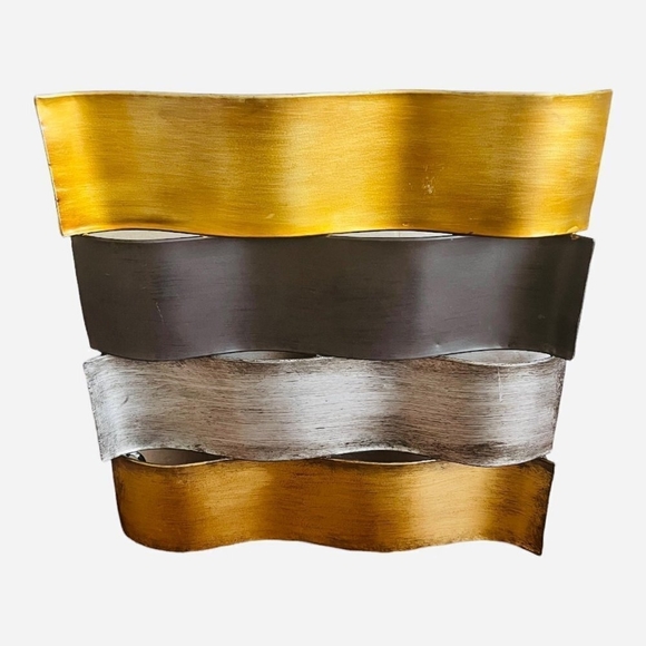 Set of 2 Waves Square Wall Frame Wall Accent Home Decor - Picture 4 of 4